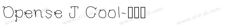 Opense J Cool字体转换